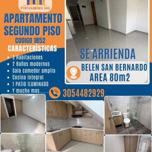APARTAMENTO 2 PISO-- BELÉN SAN BERNARDO