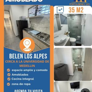 APARTA ESTUDIOS AMOBLADOS- BELÉN LOS ALPES